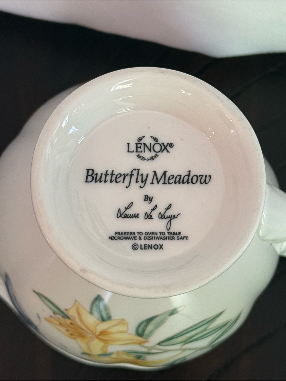 Lenox Butterfly Meadow Creamer Pitcher 7oz - Excellent Condition - Picture 5 of 7
